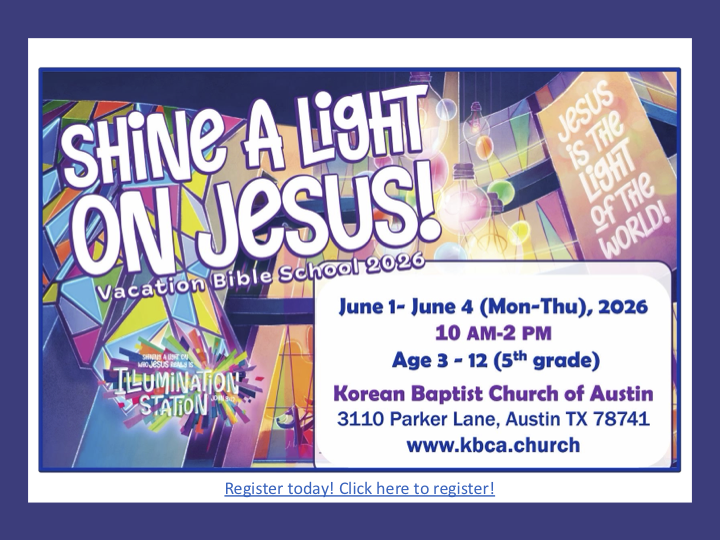 KBCA 2026 VBS Invitation Image